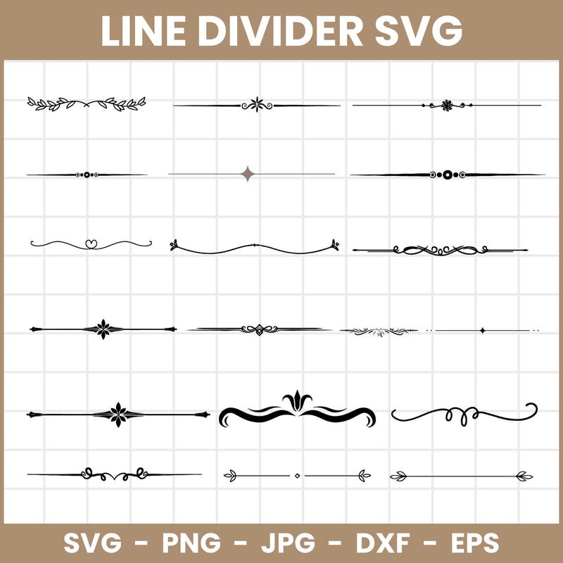 Decorative Line Dividers - Etsy