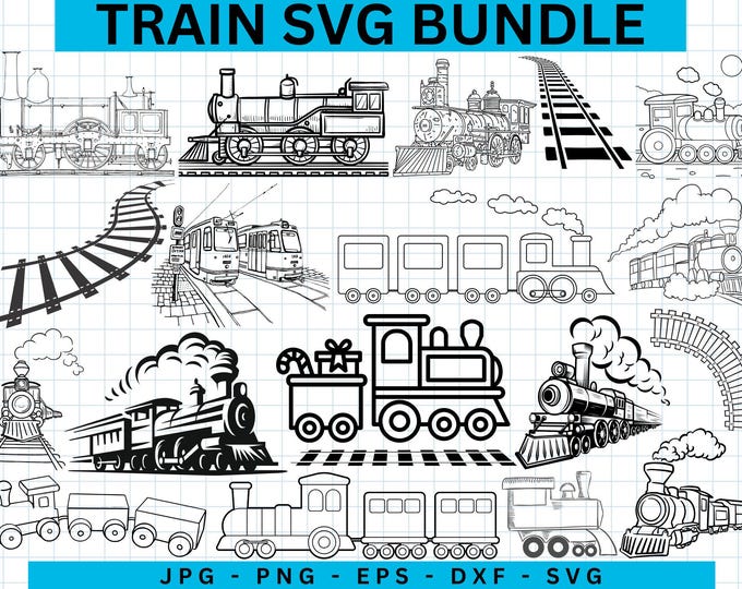 Cute Train Svg Bundle. Toy Train Svg. Train Svg. Railroad Toy Svg ...
