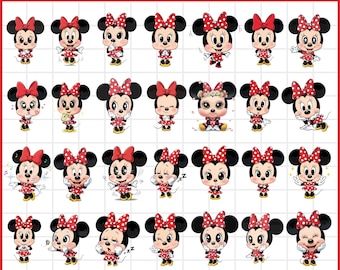 Minnie Mouse SVG Bundle, Princess Svg, Minnie Mouse Birthday, Minnie Mouse Clubhouse, Minnie Head Svg, Instant Downlaod