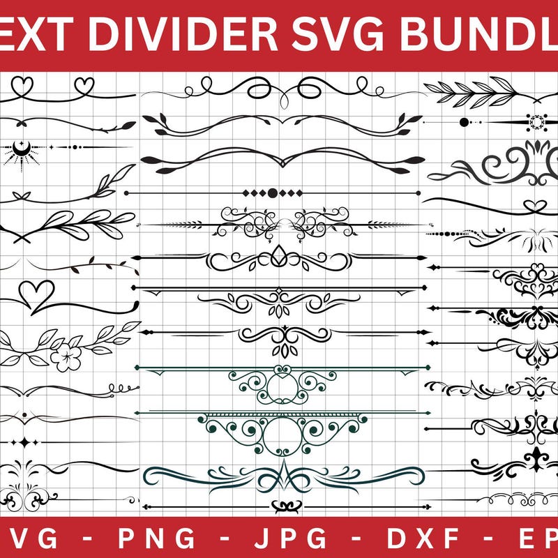 Decorative Line Dividers - Etsy