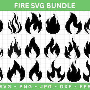 Fire Flame SVG Bundle,Fire ClipArt,Fire Flames Svg,Flames Silhouette,Fire Frame Svg,Fire Flames Cut Files For Circut,Fire Png,Fire Svg