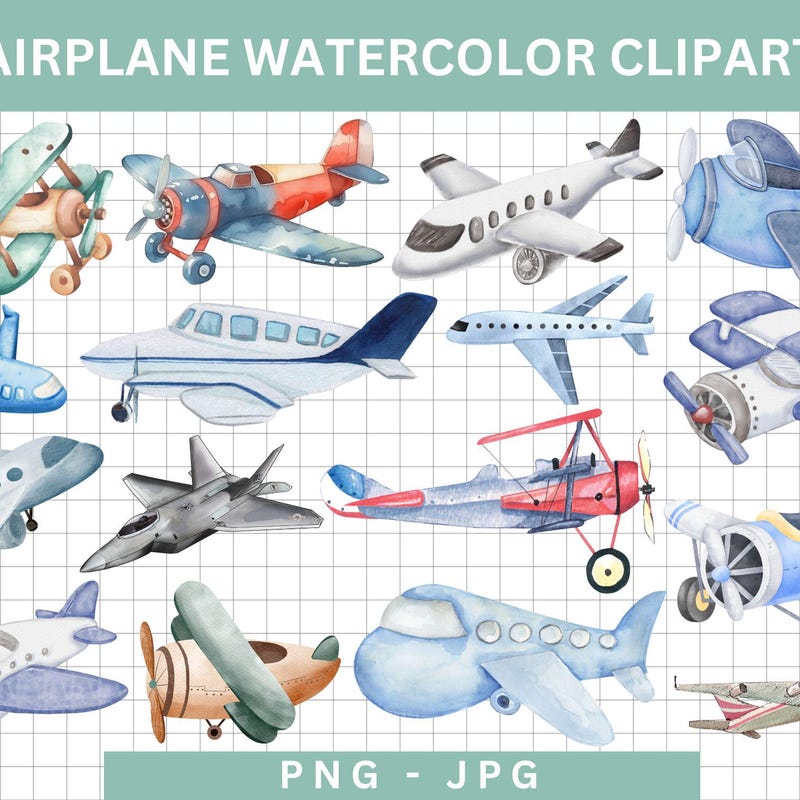 Airplain Kids Wall Art Etsy