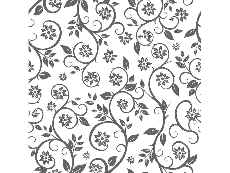 Floral Seamless Pattern SVG Files, Laser Cut Vector Collection (digital ...