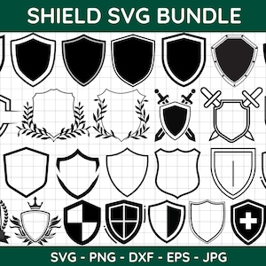 Fichiers SVG de bouclier pour cricut, lot de boucliers, SVG usé de bouclier et de croix, fichier Svg de bouclier de la foi, art religieux, insignes Png, insigne Svg