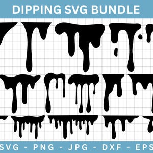 Dripping Borders Svg Bundle,Dripping Svg Files For Cricut,Dripping Paint Cut Files,Dripping PNG,Slime Vector,Digital Download,Dxf,Eps,Jpg