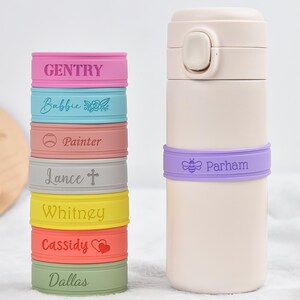 Baby Bottle Label, Engraved Cup Band, Sippy Cup Label, Personalized Labels, Daycare Labels, Back to School, Gift for Kids, Camp Labels