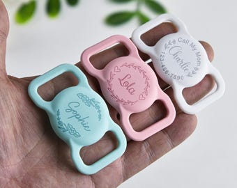 SiliconeAirTag, Pet Collar Holder, Dog Collar Air Tag Case,Dog Name Tag,Custom Air Tag Case,Personalized Air Tag, Animal Collar Tag, Pet Tag