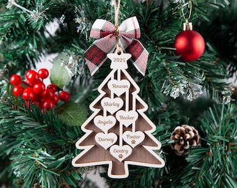 Family Ornament, Family Christmas Ornament, Personalized Christmas Ornaments, Ornament, Christmas Gift, Customized name pendant