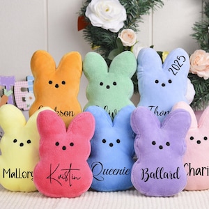 Hase Peep personalisiert, Peep Hase Plüschtier mit Name, Osterkorb Artikel, Peep Plüsch für Kinder, Gehäkelte Osterhasen, Ostergeschenke
