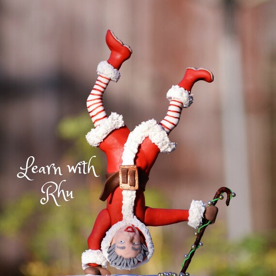 Handstanding Sugarpaste Figure Cake Topper Tutorial Etsy