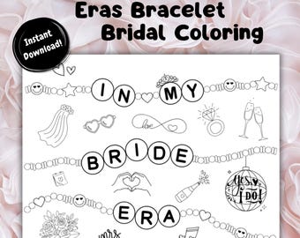 Coloriage In My Bride Era : thème du bracelet de l'amitié (téléchargement numérique)