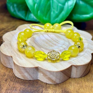 Sunshine Bloom Bracelet-Adjustable Cord Bracelet– Handmade Sliding Knot Bracelet • Boho Minimalist • One-Size-Fits-All
