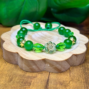 Forest Green Bracelet-Adjustable Cord Bracelet– Handmade Sliding Knot Bracelet • Boho Minimalist • One-Size-Fits-All