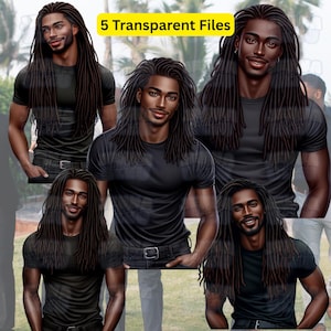 Black King Phone Wallpaper, afrozentrische Melanin-Kunst (PNG)