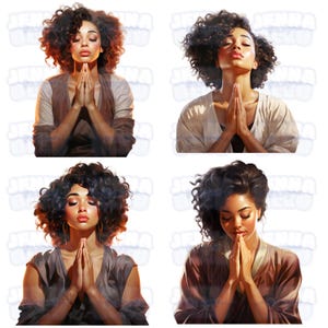 Donna nera in preghiera PNG Donna afroamericana Clipart Donna nera forte PNG Donna nera cristiana di colore png Donna nera Clipart