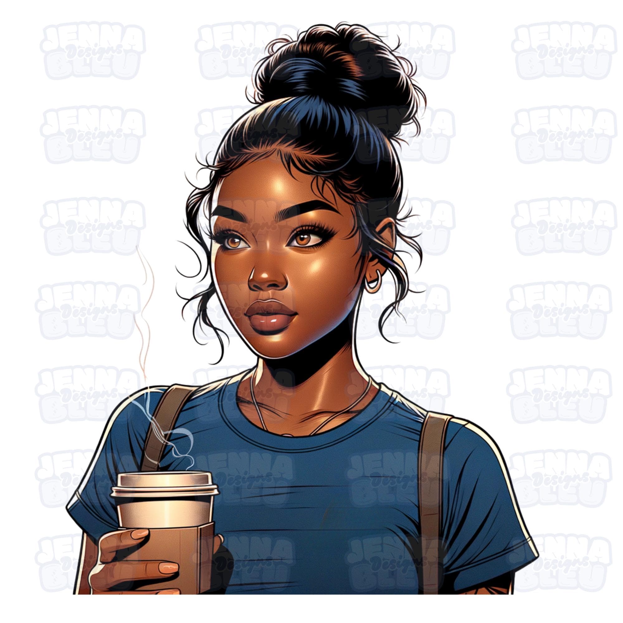 African American Postal Worker Clipart PNG, Delivery Woman Graphics ...