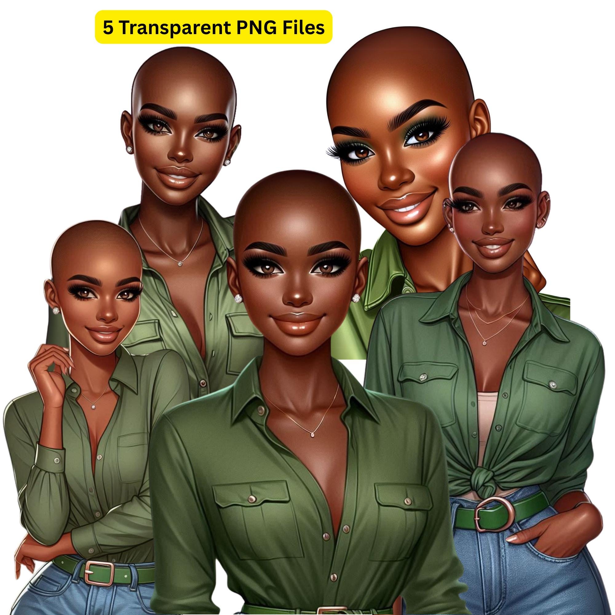 Bald Black Woman | Beautiful Bald Woman | Alopecia | Cancer Survivor | Stylish Black Woman | Beauty in Baldness | Black Woman Bald and Bold