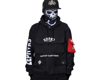 Zephyrs Cybernetic Series Jacket Hoodie - Cyberpunk jacket, Cyber street Jacket, Men Women Jacket Tactical, Varsity Japan