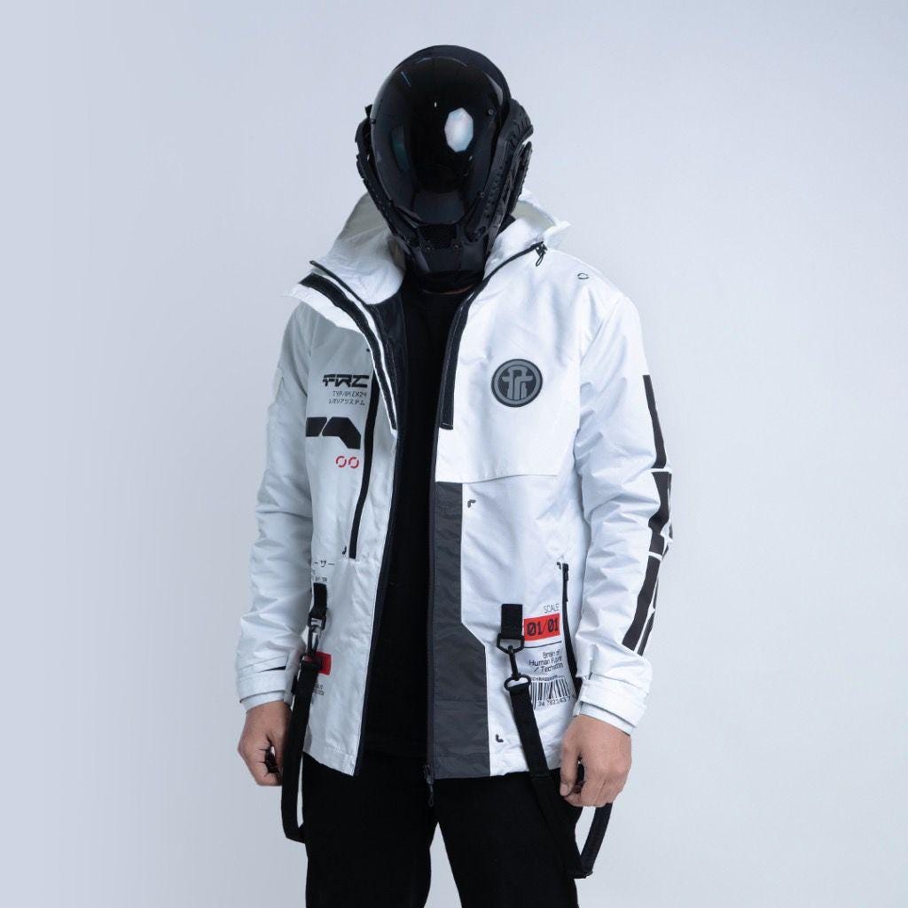 Techwear Jacket, Cybernetic Series Jacket - Cyberpunk jacket, Cyber street Jacket, Varsity Jacket, Men Women Cosplay Jacket