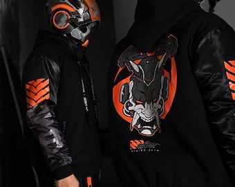 Onstreet Cybernetic Series Jacket - Cyberpunk jacket, Cyber street Jacket, Men Women Jacket Tactical, Varsity Japan
