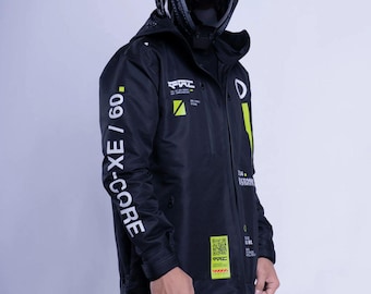 Techwear Jacket, Cybernetic Series Jacket - Cyberpunk jacket, Cyber street Jacket, Varsity Jacket, Men Women Cosplay Jacket