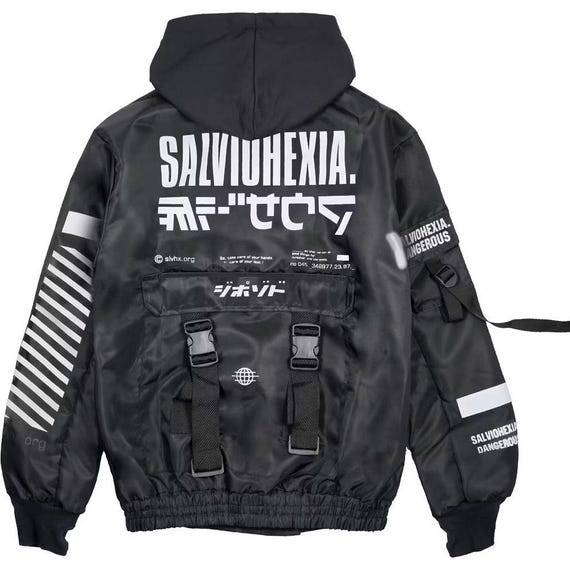 Cyberpunk Jacket: SLVI HXIA Cybernetic Streetwear - Tactical