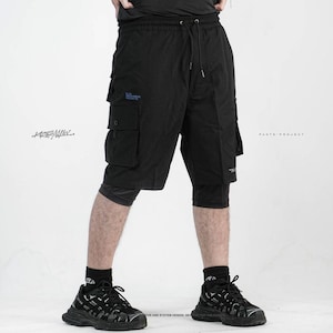 Pantalones cargo Techwear: joggers ripstop para hombre con detalle bordado