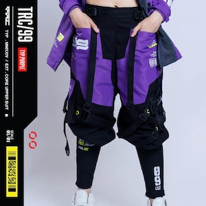 Tchrcr Cargo Trousers Multiple Techwear Men pants, Jogger Pants Tactical Pants