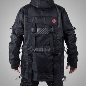 Techwear Parka, Techwear Jacket, Cybernetic Series Jacket, Cyberpunk jacket, Cyber street, Men Women Jacket Tactical, Cosplay Jacket