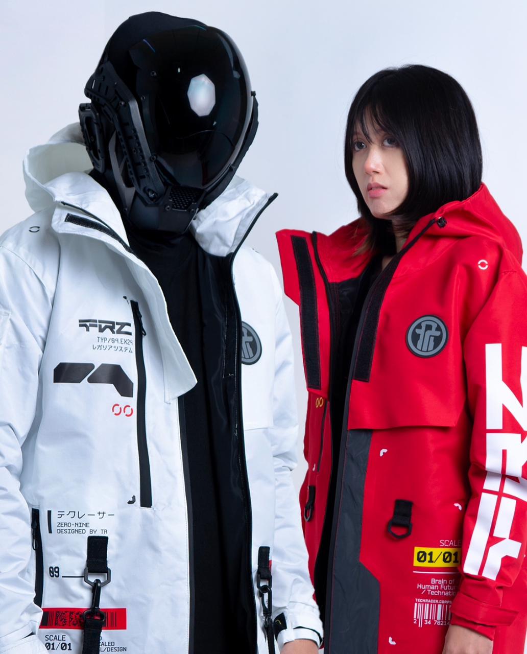 Techwear Jacket: Cyberpunk Cybernetic Windproof Unisex Coat