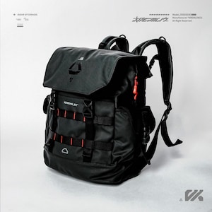 KRMLN Techwear Backpack Tactical Double Strap Sling Waist Bag, Laptop Sleeve