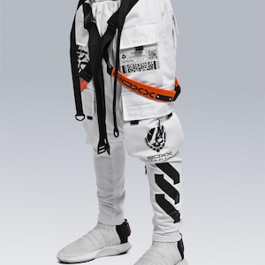 Cyberpunk Cargo Trousers Multiple Techwear Men pants, Jogger Pants Tactical Pants
