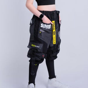 Pantalones cargo Techwear: pantalones deportivos tácticos de lona