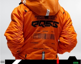 Techwear Cyberpunk Jacket: Detachable Hood, 5 Pockets