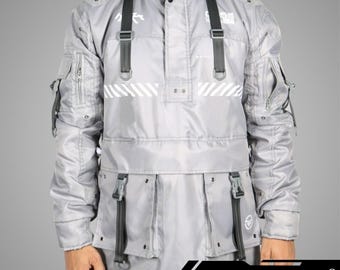 Techwear Cyberpunk Jacket: Tactical Streetwear Parka