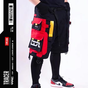 Pantalones cargo Techwear: pantalones deportivos tácticos para hombre con bolsillos