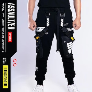Pantalones cargo Techwear: pantalones deportivos tácticos para hombre con bolsillos