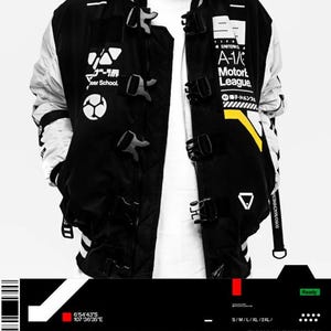 Techwear Jacket, Cybernetic Series Jacket - Cyberpunk Jacket