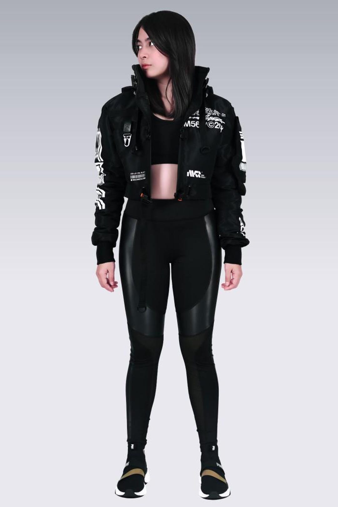 The DARKSIDE of MOON-TECH® EASY JACKET Techwear Jacket, Cybernetic Series Jacket - Cyberpunk Jacket