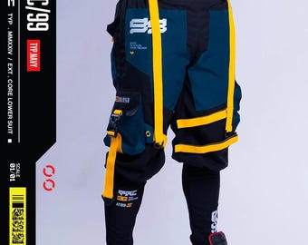 Tchrcr Cargo Trousers Multiple Techwear Men's pants, Jogger Pants Tactical Pants