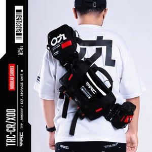 Techrcr 3 in 1 Modular Carrier, Waistbag Double Strap Sling Waist Bag