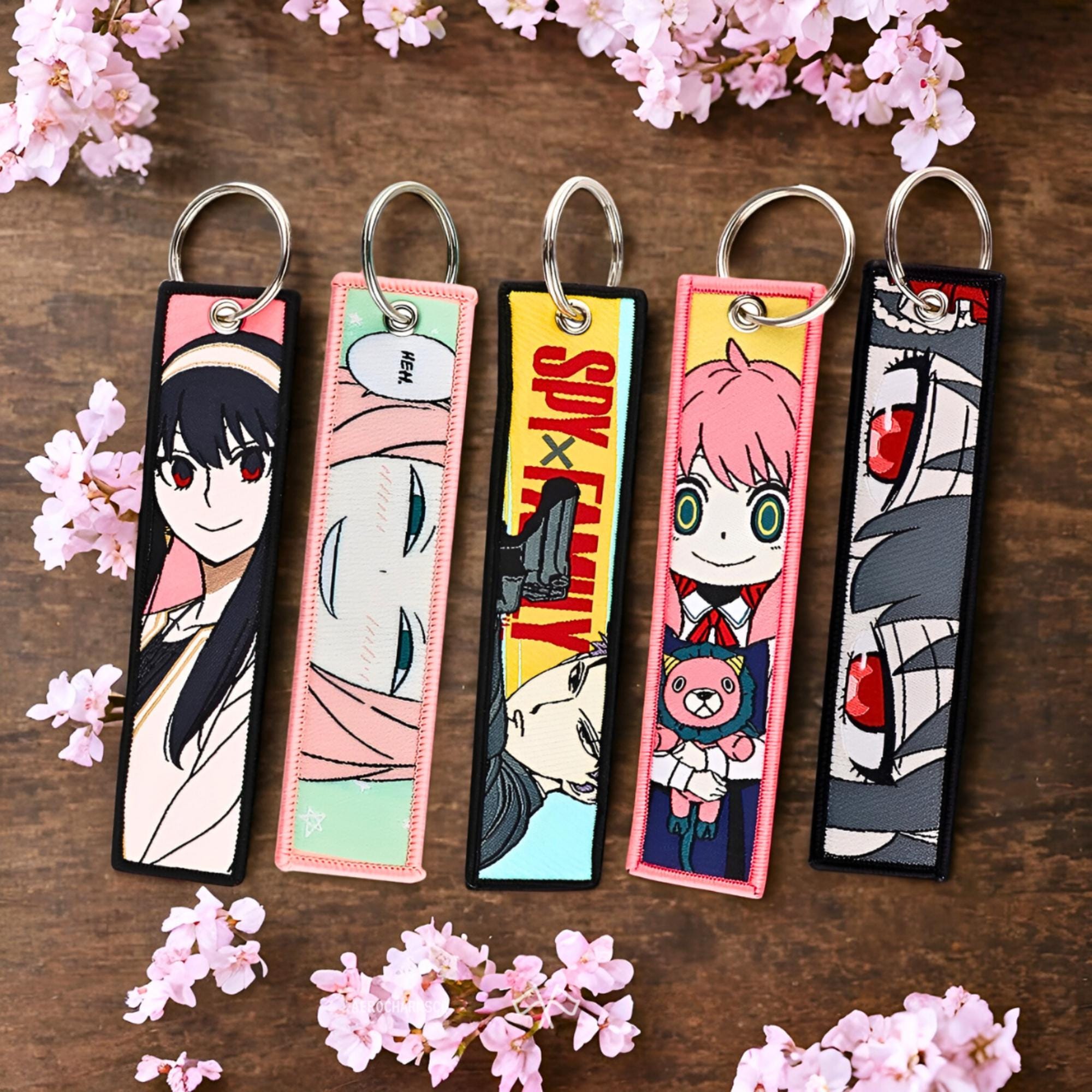 Spy X Family Embroidered Keychain Set – Anime Jet Tags - Etsy