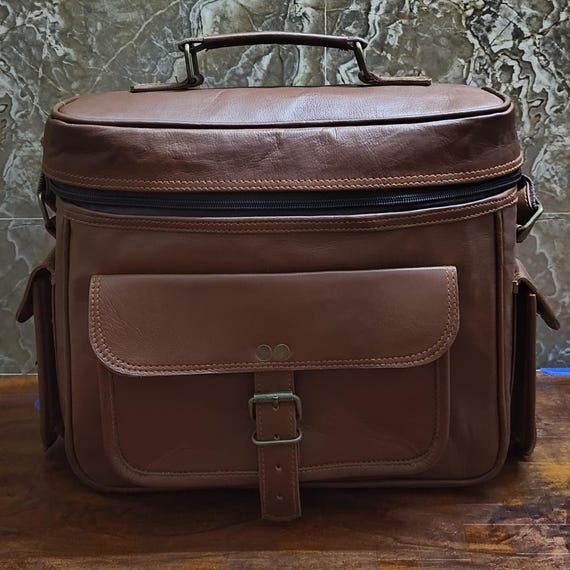 camera travel crossbody bag men Canvas for DSLR Messenger Bag, Coffee / 12 inch waterproof and dustproof 7 Lightweight Small Crossbody Bag For