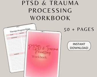 PTSD & Trauma Processing Workbook | Mental Health Planner with Daily Reflections, Trigger Worksheets, and Goal Setting | Digital Download