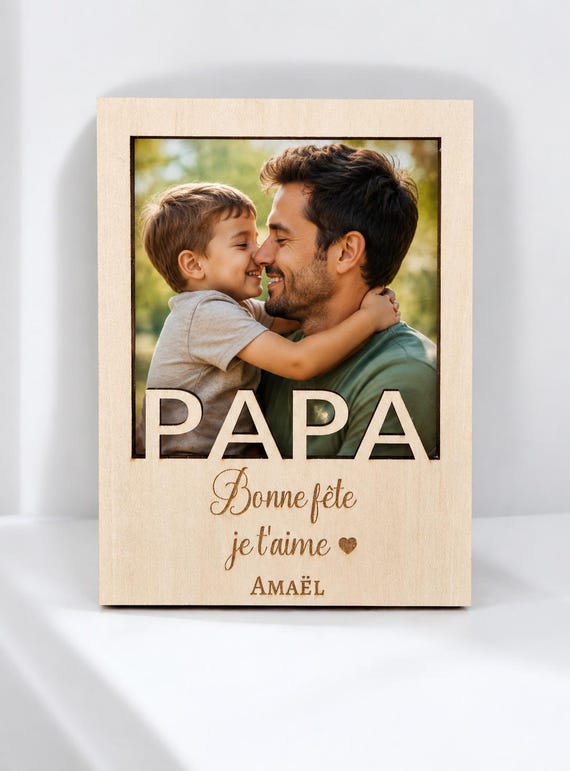 Magnet photo personnalisé Fête des pères