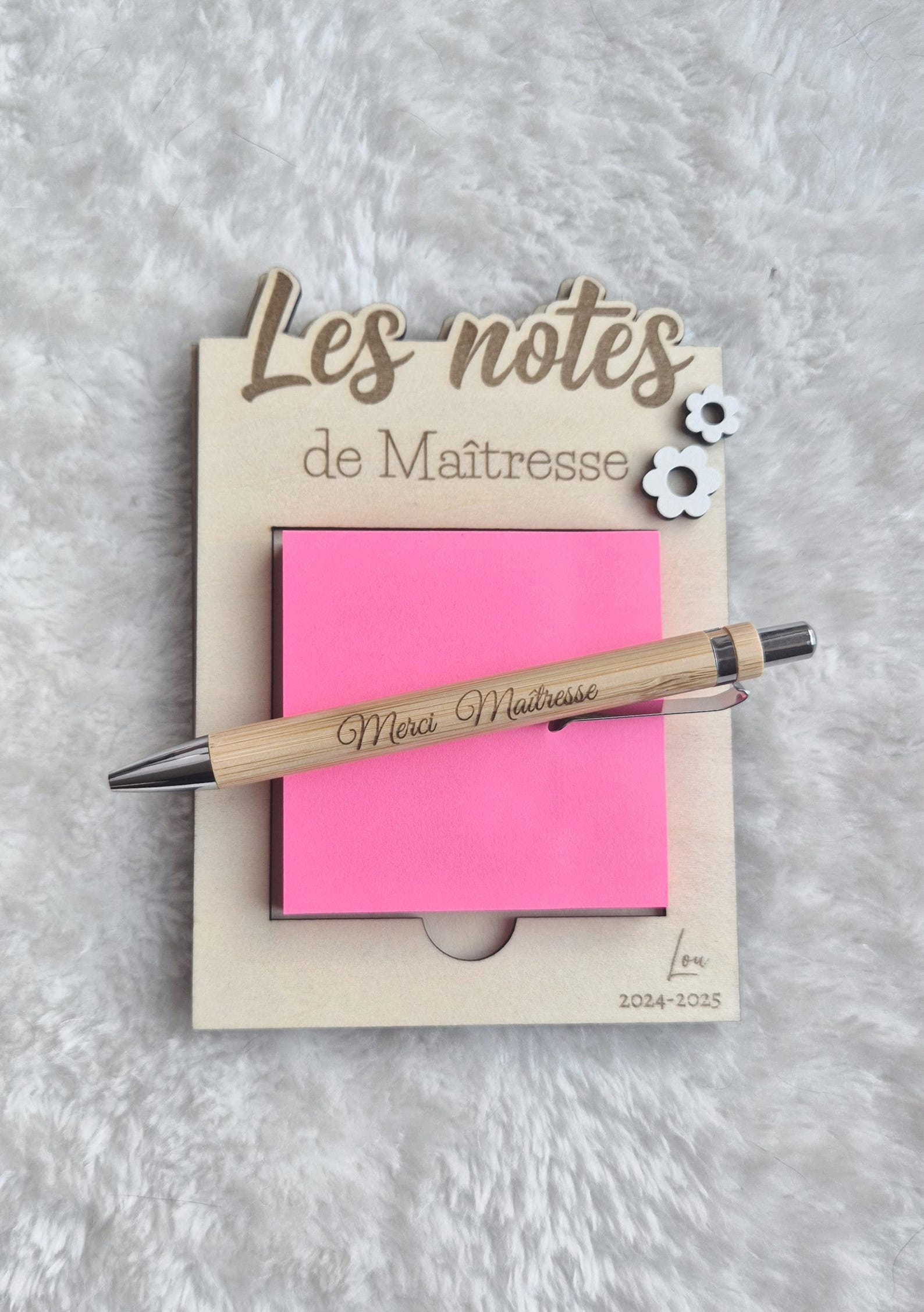 Cadeau Maitre D'école Porte-clés Personnalisé 'Maîtresse Trop Chouette' - Cadeau Idéal Pour