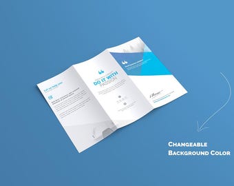 A4 Trifold Brochure Mock-Ups