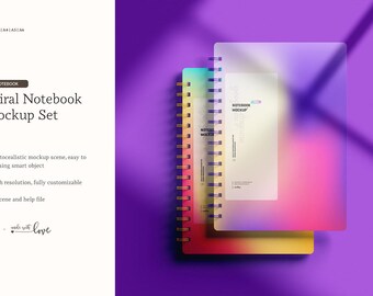 Spiral Notebook Mockup Set