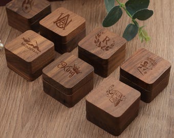 Personalized Walnut Guitar Pick Box: Engraved Music Gift