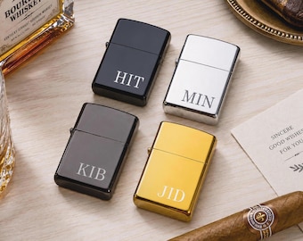 Encendedor personalizado para padrinos de boda con estuche, regalo de propuesta para padrinos de boda, regalo de aniversario para hombres